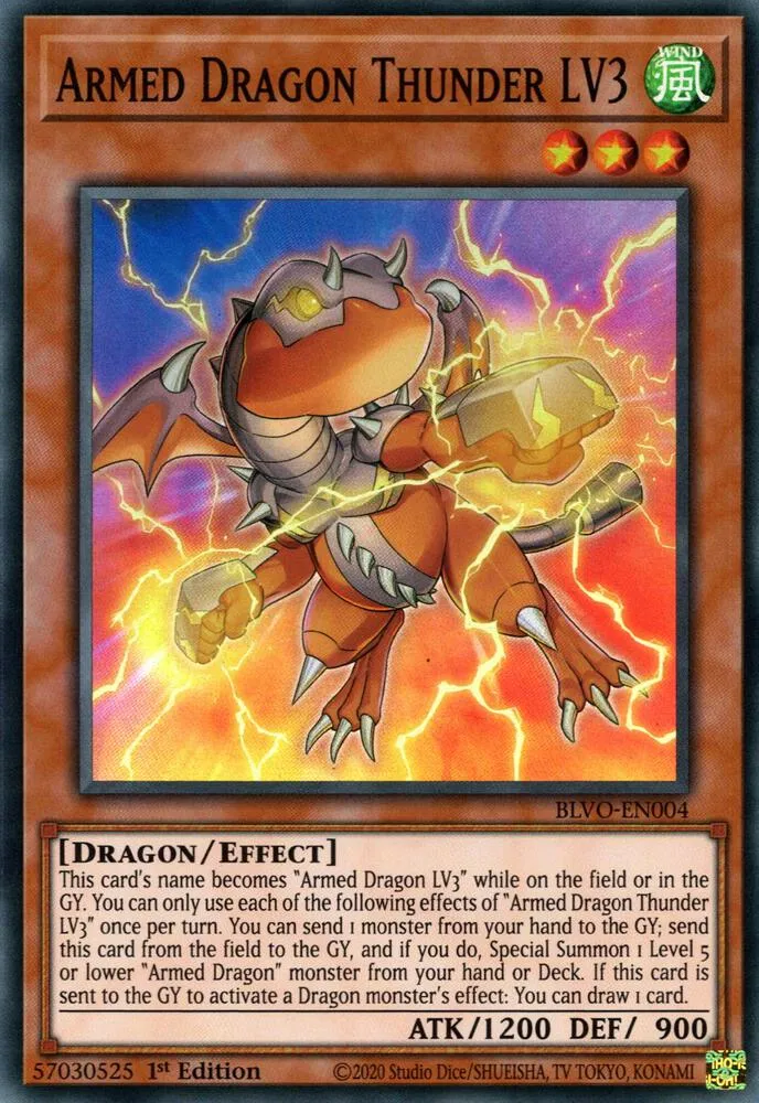 Armed Dragon Thunder LV3 — Blazing Vortex — Yu-Gi-Oh!