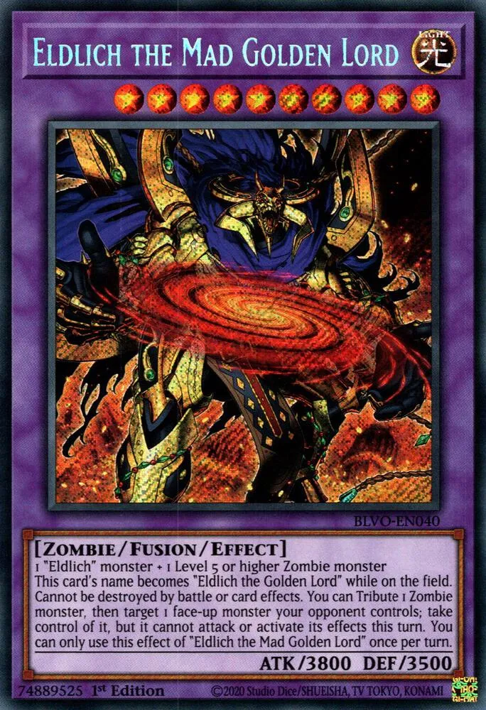 Eldlich the Mad Golden Lord — Blazing Vortex — Yu-Gi-Oh!