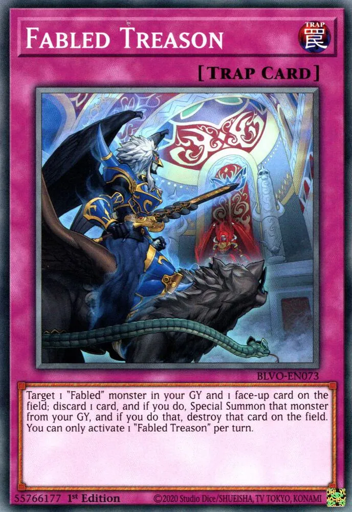 Fabled Treason — Blazing Vortex — Yu-Gi-Oh!