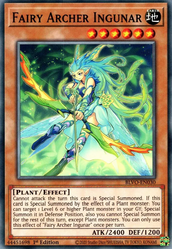 Fairy Archer Ingunar — Blazing Vortex — Yu-Gi-Oh!