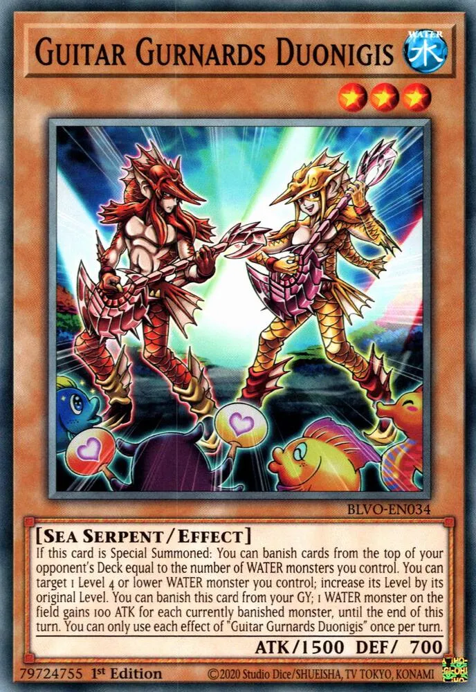 Guitar Gurnards Duonigis — Blazing Vortex — Yu-Gi-Oh!