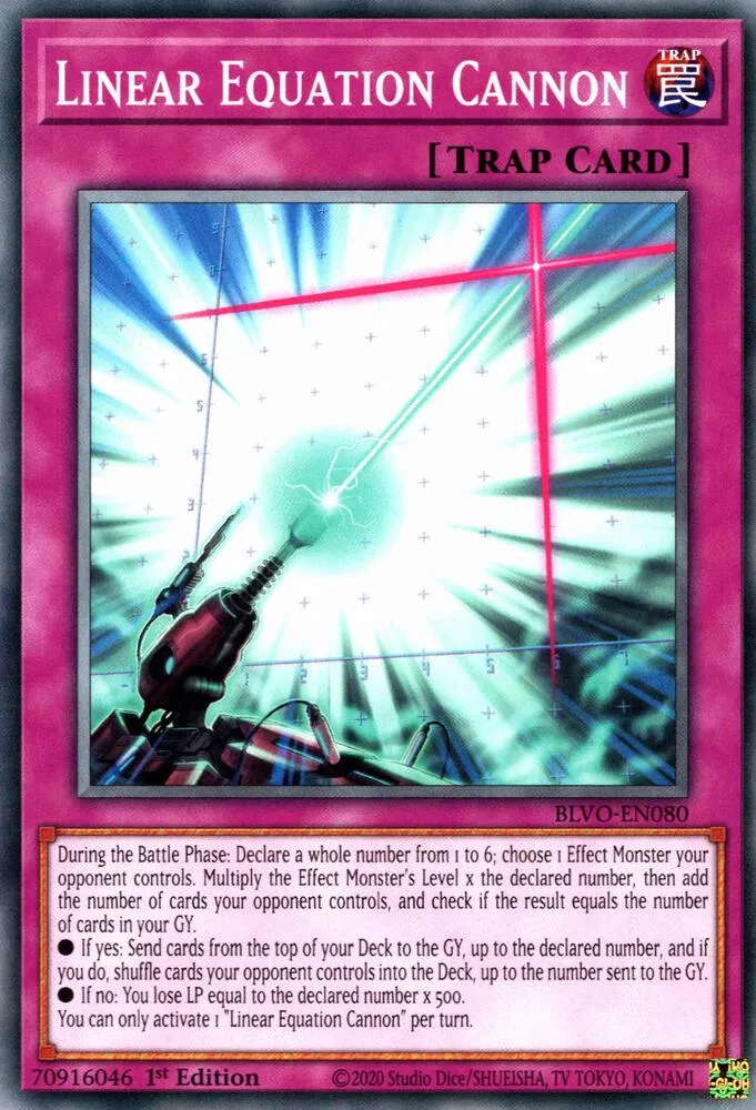 Linear Equation Cannon — Blazing Vortex — Yu-Gi-Oh!