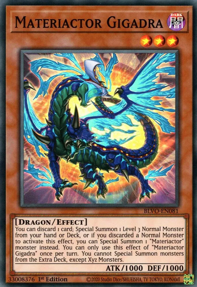 Matériacteur Gigadra — Blazing Vortex — Yu-Gi-Oh!