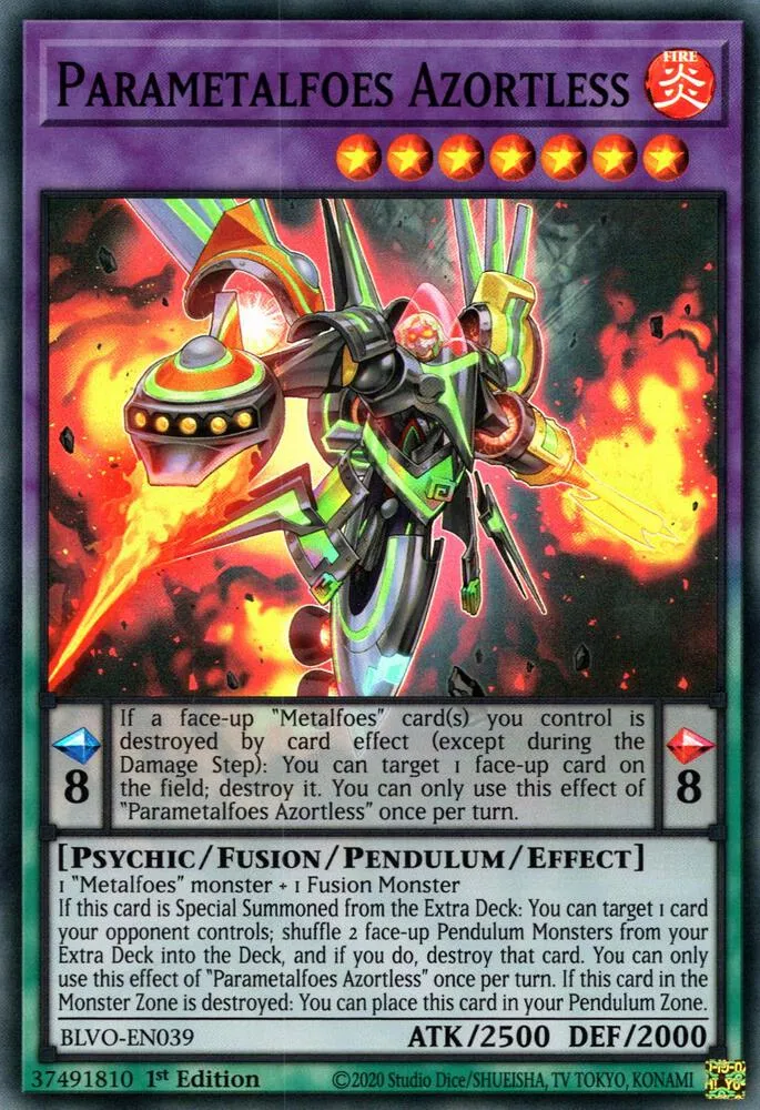 Parametalfoes Azortless — Blazing Vortex — Yu-Gi-Oh!