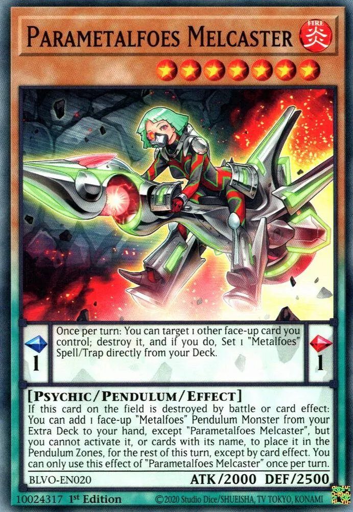 Parametalfoes Melcaster — Blazing Vortex — Yu-Gi-Oh!