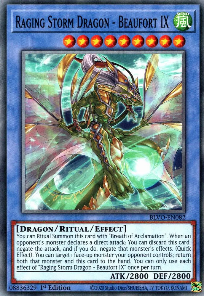 Raging Storm Dragon - Beaufort IX — Blazing Vortex — Yu-Gi-Oh!