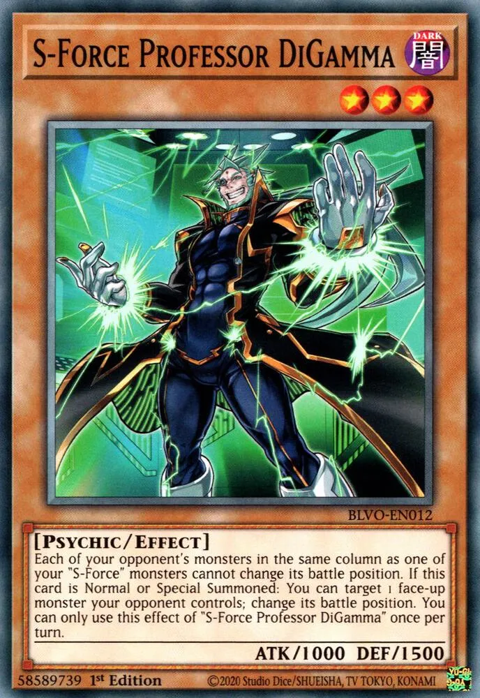 S-Force Professor DiGamma — Blazing Vortex — Yu-Gi-Oh!