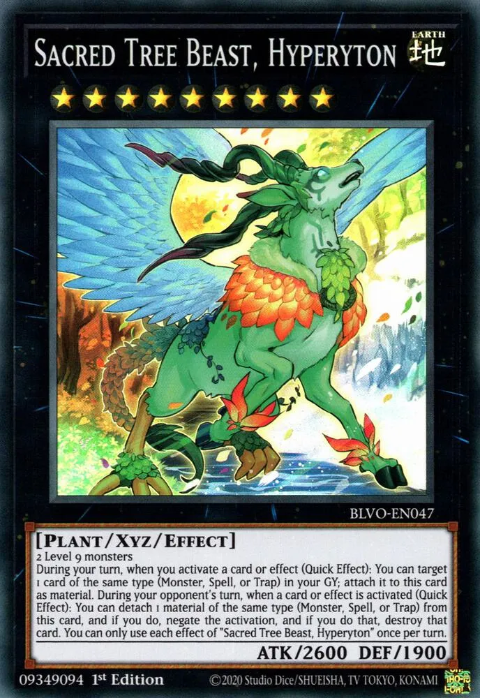 Bête-Arbre Sacrée, Hyperyton — Blazing Vortex — Yu-Gi-Oh!