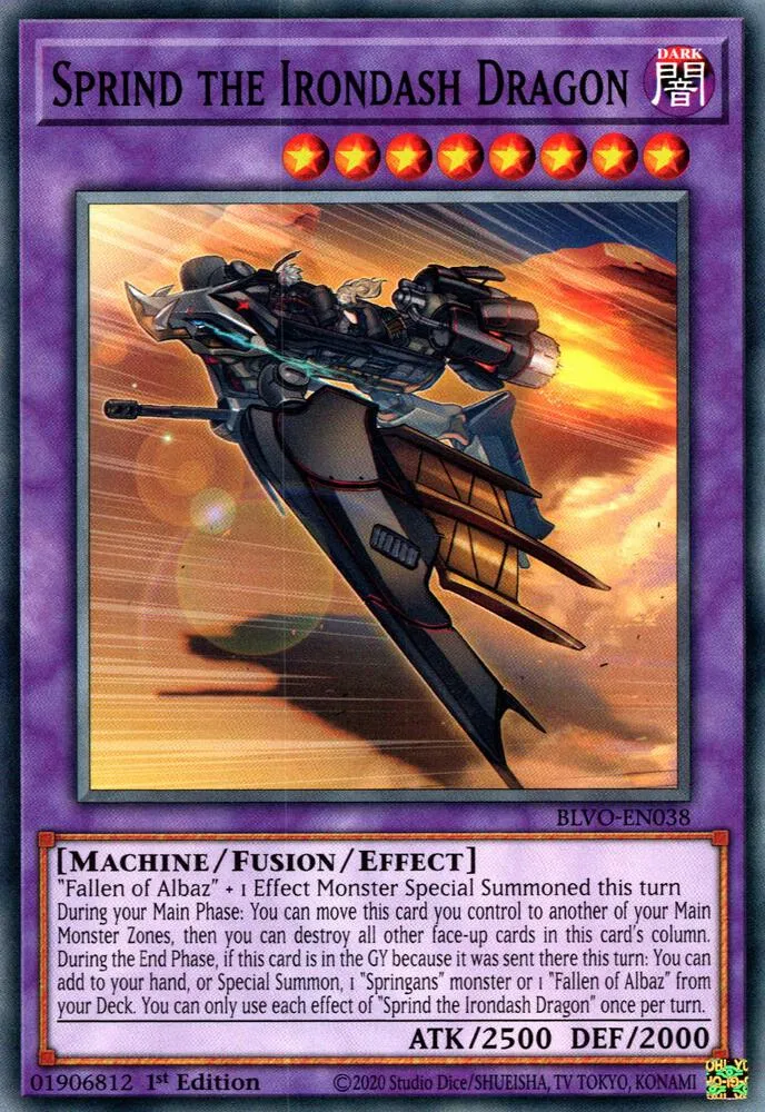 Sprind the Irondash Dragon — Blazing Vortex — Yu-Gi-Oh!