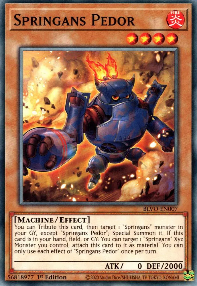 Springans Pedor — Blazing Vortex — Yu-Gi-Oh!