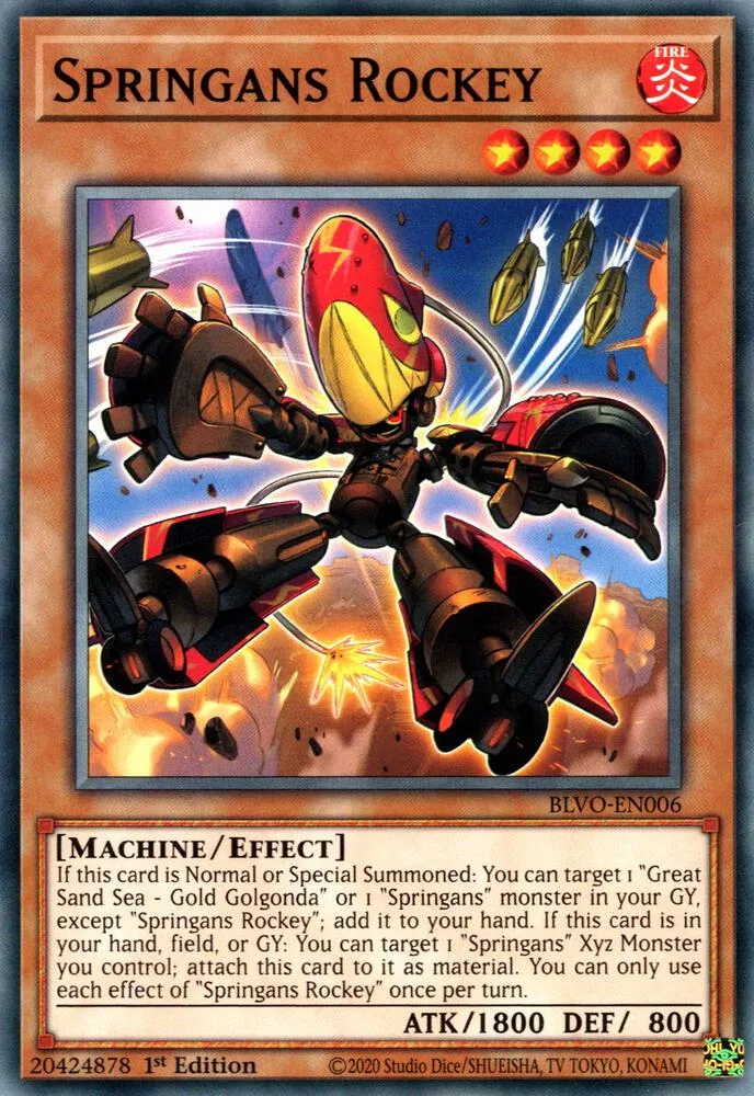 Springans Rockey — Blazing Vortex — Yu-Gi-Oh!