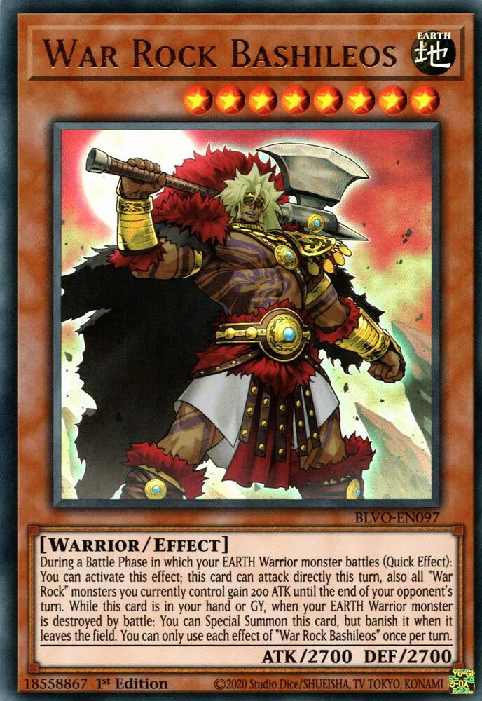 War Rock Bashileos — Blazing Vortex — Yu-Gi-Oh!