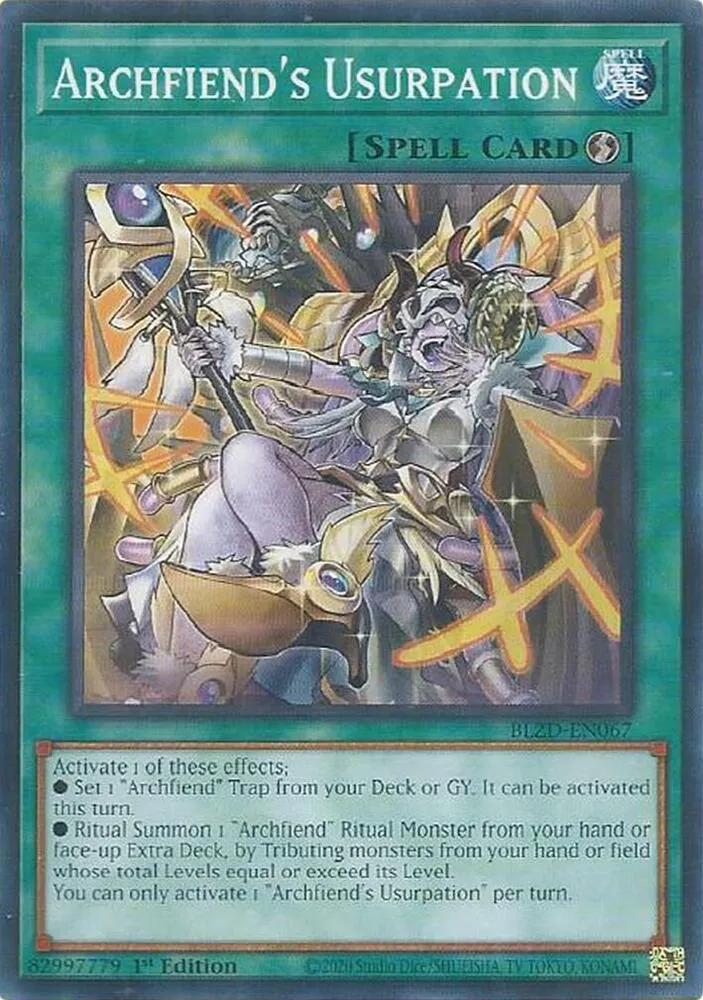 Archfiend's Usurpation — Blazing Dominion — Yu-Gi-Oh!