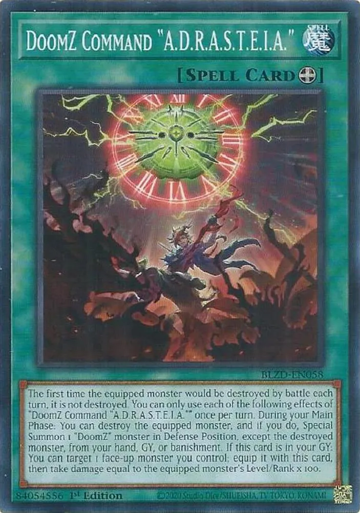 DoomZ Command "A.D.R.A.S.T.E.I.A." — Blazing Dominion — Yu-Gi-Oh!
