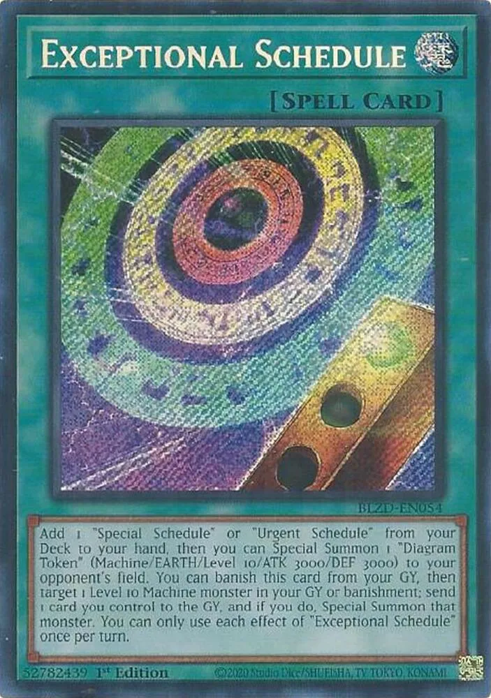 Exceptional Schedule — Blazing Dominion — Yu-Gi-Oh!