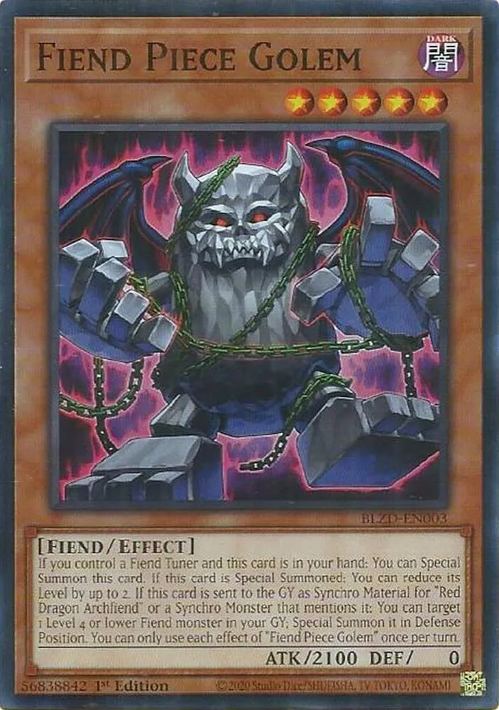 Fiend Piece Golem — Blazing Dominion — Yu-Gi-Oh!