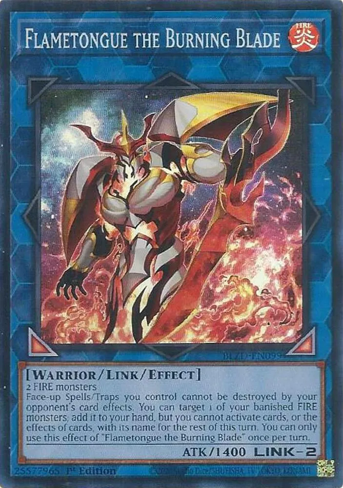 Flametongue the Burning Blade — Blazing Dominion — Yu-Gi-Oh!