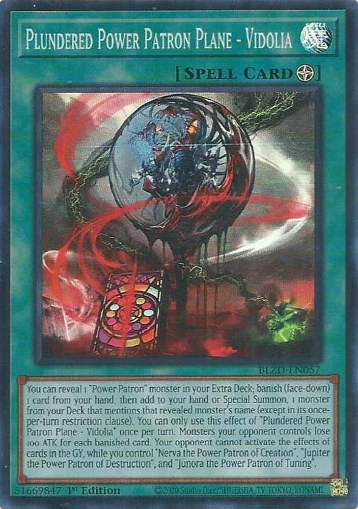 Plundered Power Patron Plane - Vidolia — Blazing Dominion — Yu-Gi-Oh!