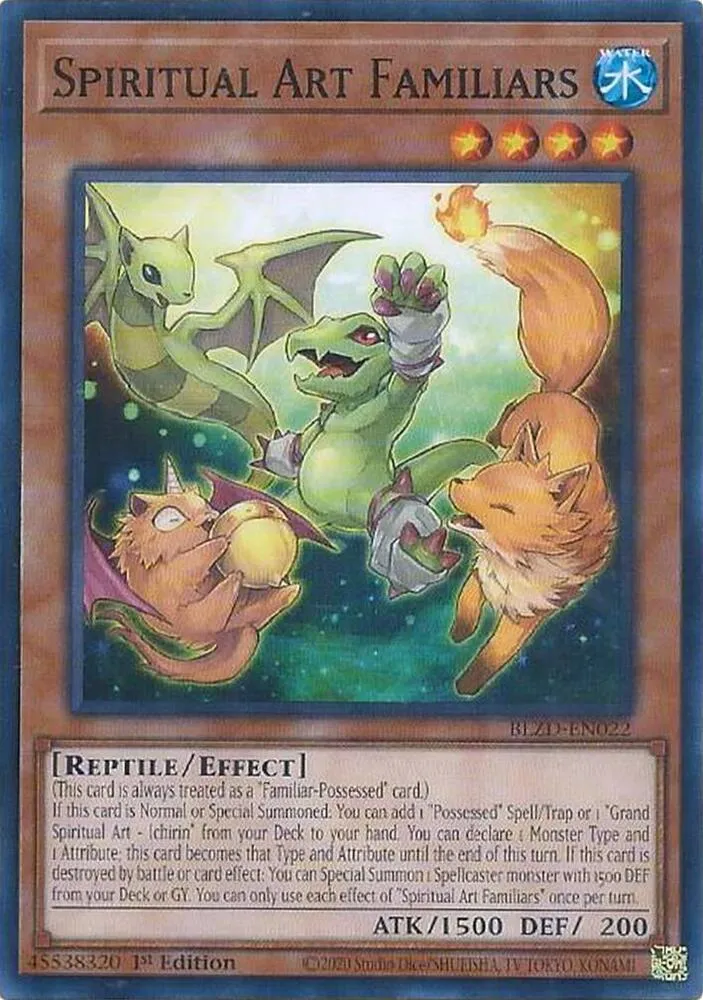 Spiritual Art Familiars — Blazing Dominion — Yu-Gi-Oh!