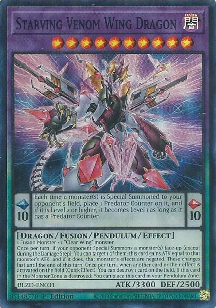 Starving Venom Wing Dragon — Blazing Dominion — Yu-Gi-Oh!