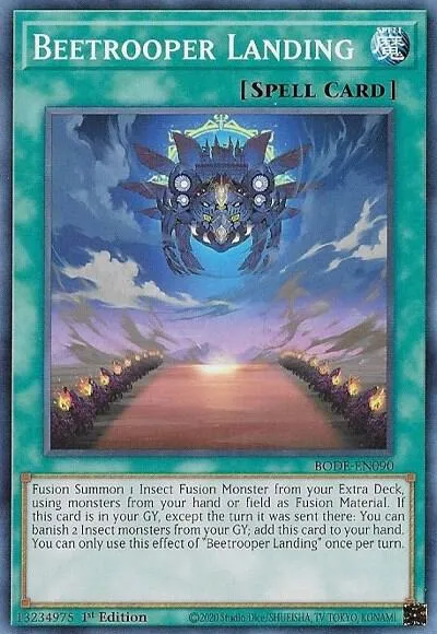 Beetrooper Landing — Burst of Destiny — Yu-Gi-Oh!