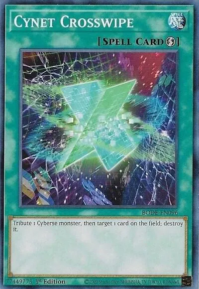 Cynet Crosswipe — Burst of Destiny — Yu-Gi-Oh!
