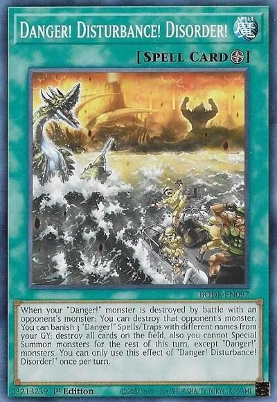 Danger! Disturbance! Disorder! — Burst of Destiny — Yu-Gi-Oh!