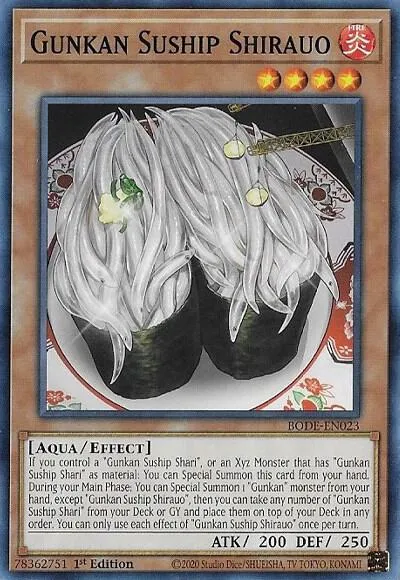 Gunkan Suship Shirauo — Burst of Destiny — Yu-Gi-Oh!