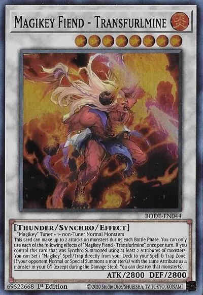 Magikey Fiend - Transfurlmine — Burst of Destiny — Yu-Gi-Oh!