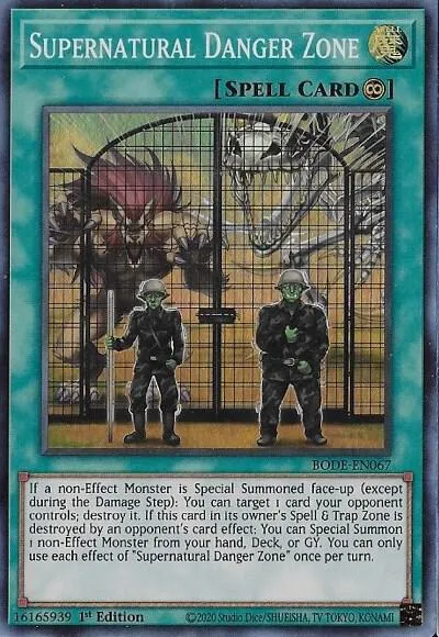 Supernatural Danger Zone — Burst of Destiny — Yu-Gi-Oh!