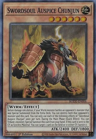 Chunjun, Auspice de l'Âmépée — Burst of Destiny — Yu-Gi-Oh!