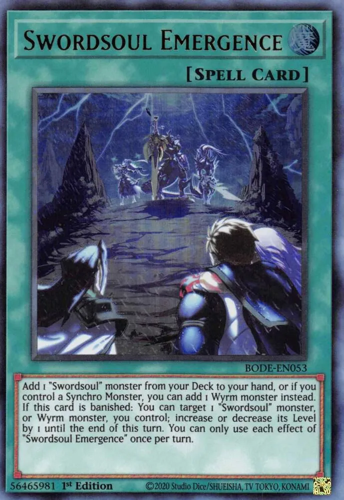 Swordsoul Emergence — Burst of Destiny — Yu-Gi-Oh!