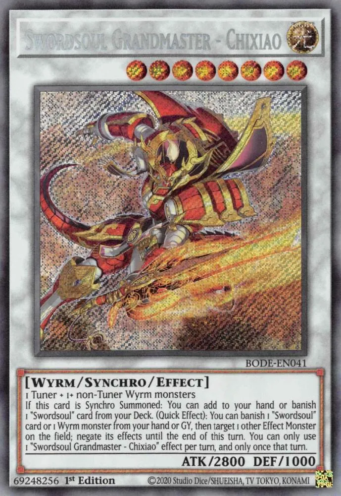 Swordsoul Grandmaster - Chixiao from Burst of Destiny - Yu-Gi-Oh!