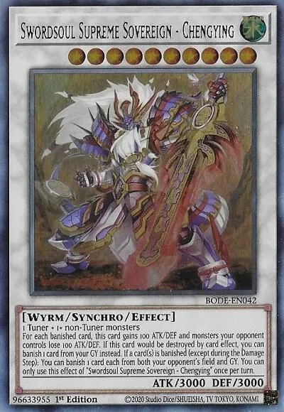 Swordsoul Supreme Sovereign - Chengying — Burst of Destiny — Yu-Gi-Oh!