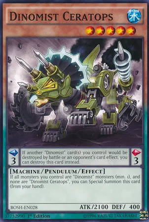 Dinomist Ceratops — Breakers of Shadow — Yu-Gi-Oh!