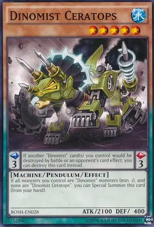 Dinomist Ceratops from Breakers of Shadow - Unlimited - Yu-Gi-Oh!
