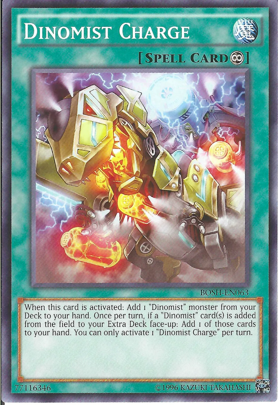 Charge Dinobrume from Breakers of Shadow - Unlimited - Yu-Gi-Oh!