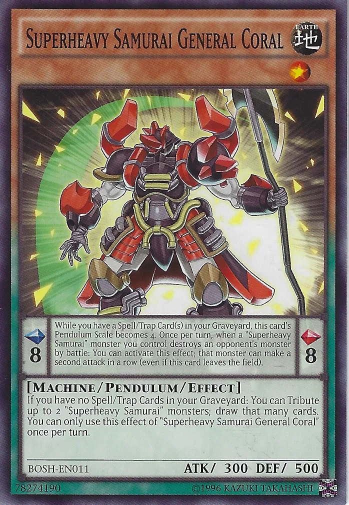 Superheavy Samurai General Coral — Breakers of Shadow - Unlimited — Yu-Gi-Oh!