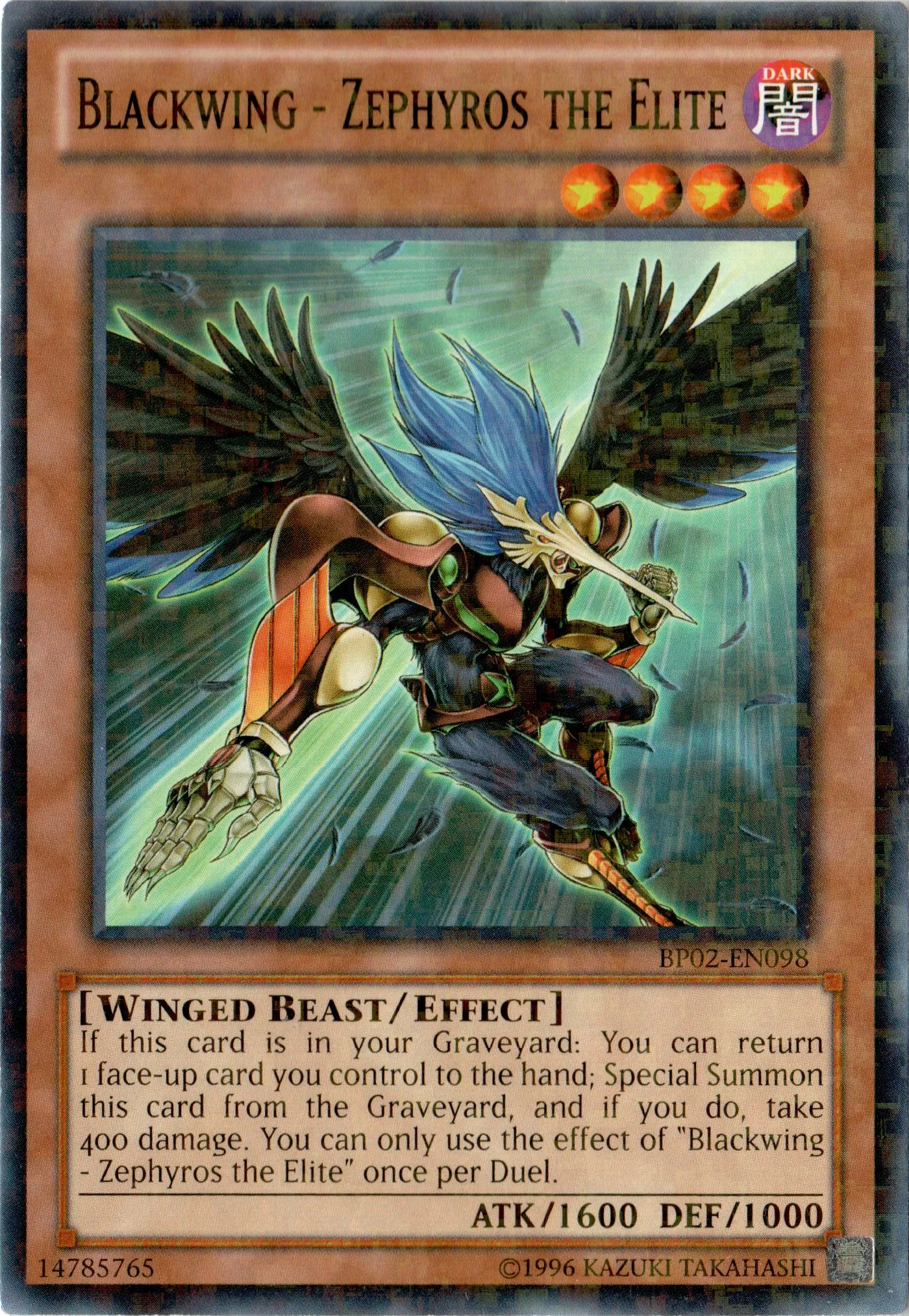 Aile Noire - Zephyros l'Élite — Battle Pack 2: War of the Giants - Unlimited — Yu-Gi-Oh!