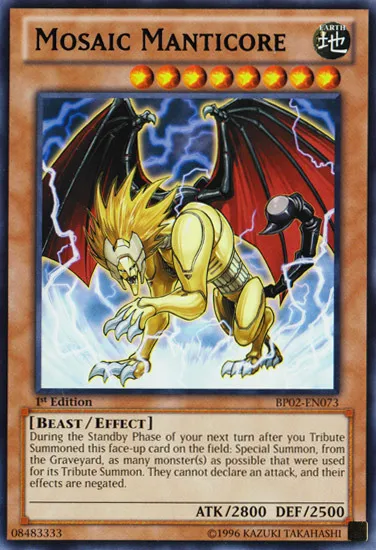Manticore Mosaïque — Battle Pack 2: War of the Giants — Yu-Gi-Oh!