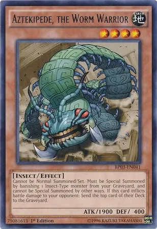 Aztekipede, the Worm Warrior — Battle Pack 3: Monster League — Yu-Gi-Oh!