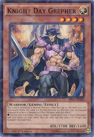 Knight Day Grepher — Battle Pack 3: Monster League — Yu-Gi-Oh!