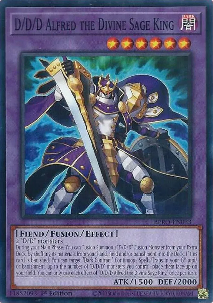 D/D/D Alfred the Divine Sage King — Burst Protocol — Yu-Gi-Oh!