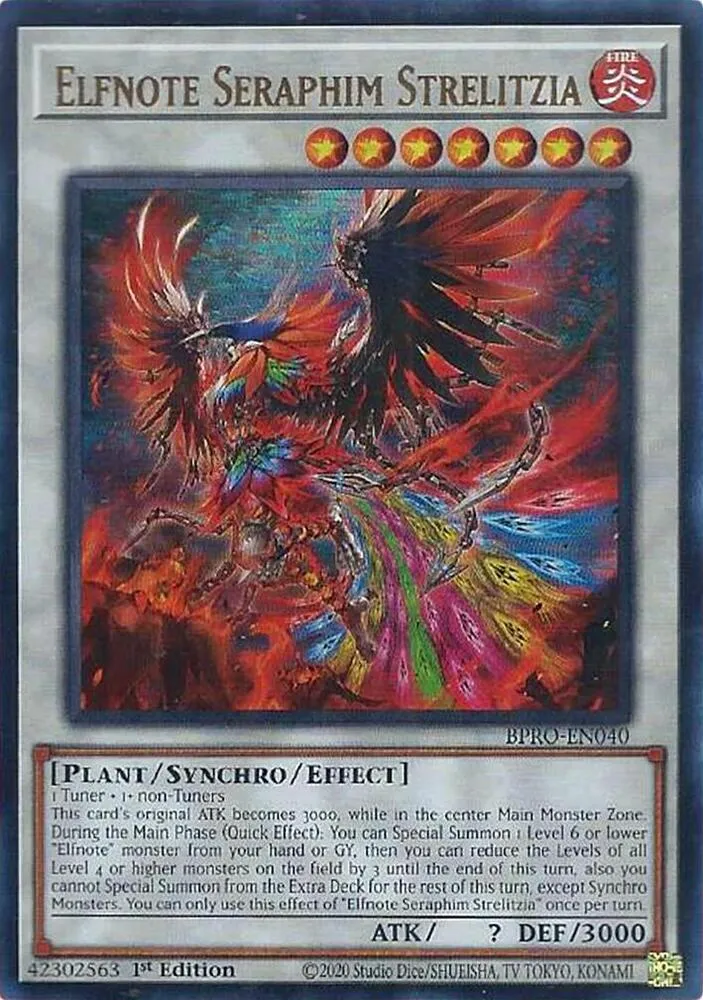 Strelitzia, Séraphin des Notes Elfiques — Burst Protocol — Yu-Gi-Oh!