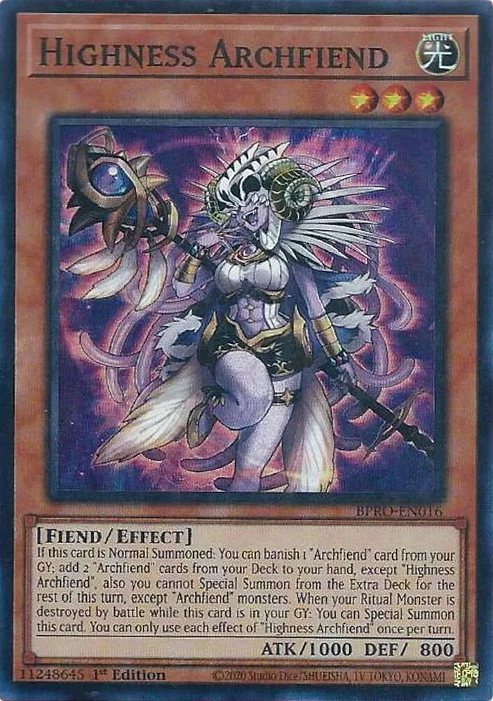 Highness Archfiend — Burst Protocol — Yu-Gi-Oh!