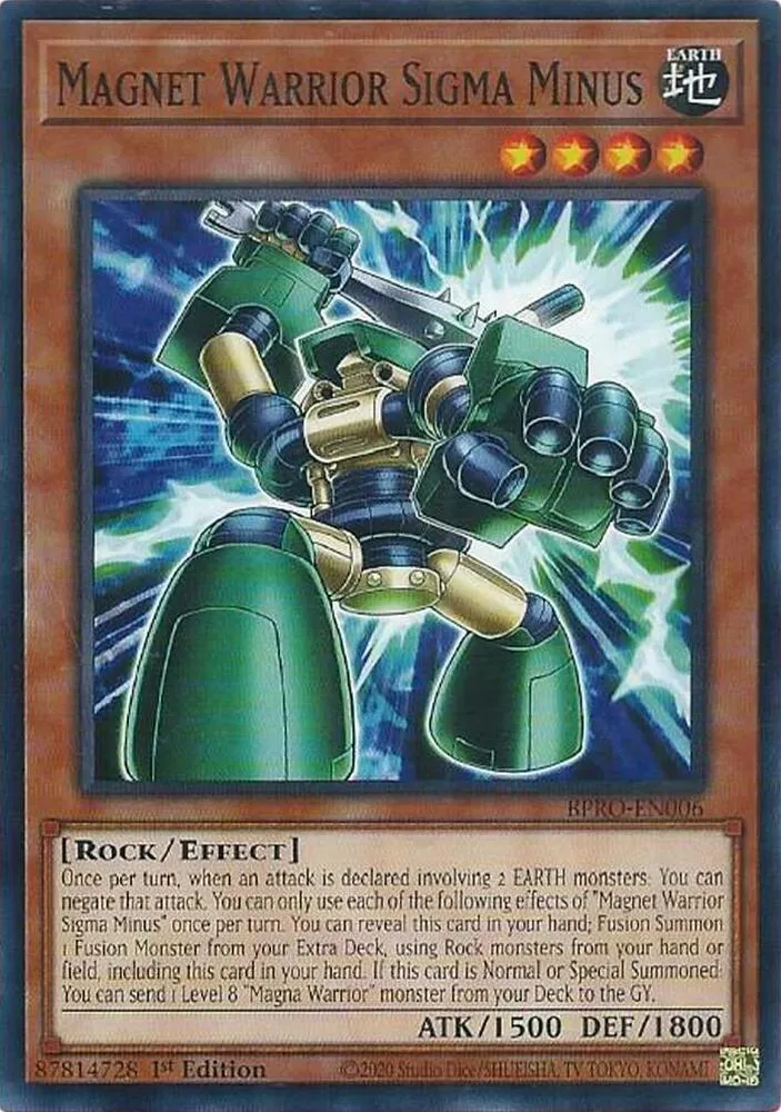 Magnet Warrior Sigma Minus — Burst Protocol — Yu-Gi-Oh!