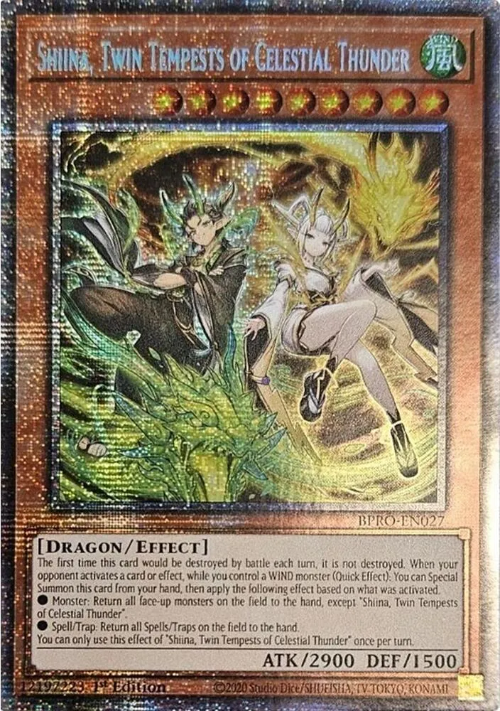Shiina, Twin Tempests of Celestial Thunder — Burst Protocol — Yu-Gi-Oh!