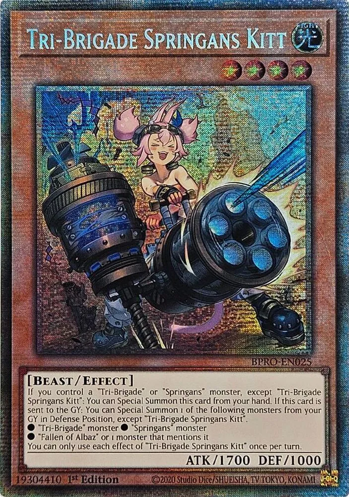 Tri-Brigade Springans Kitt — Burst Protocol — Yu-Gi-Oh!