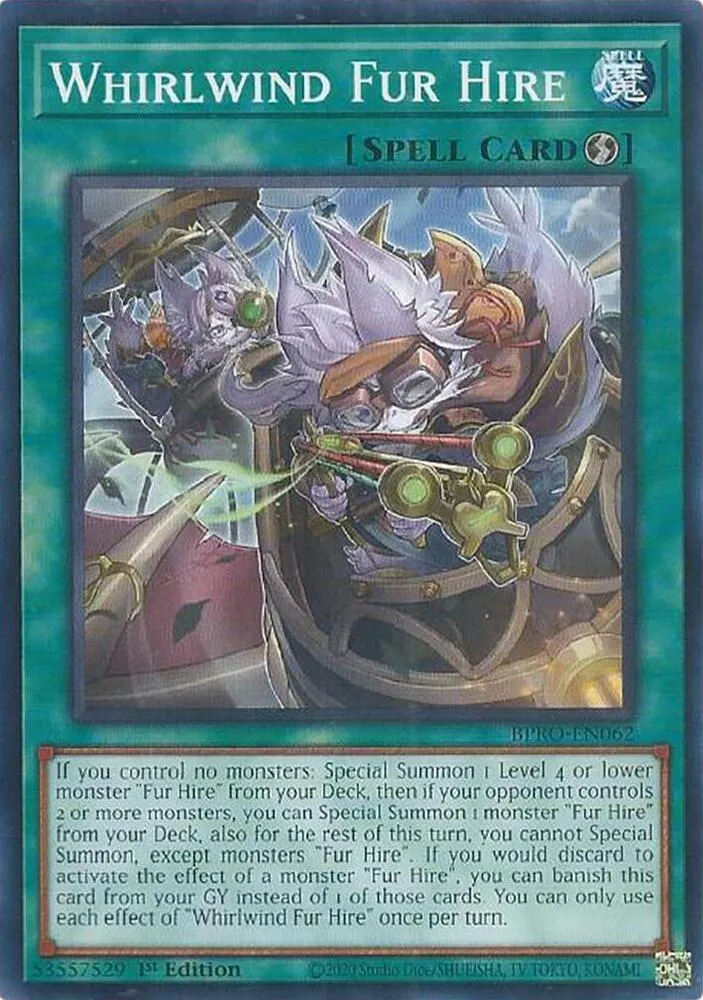 Whirlwind Fur Hire — Burst Protocol — Yu-Gi-Oh!