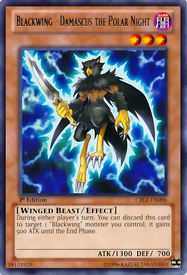 Blackwing - Damascus the Polar Night — Cosmo Blazer — Yu-Gi-Oh!